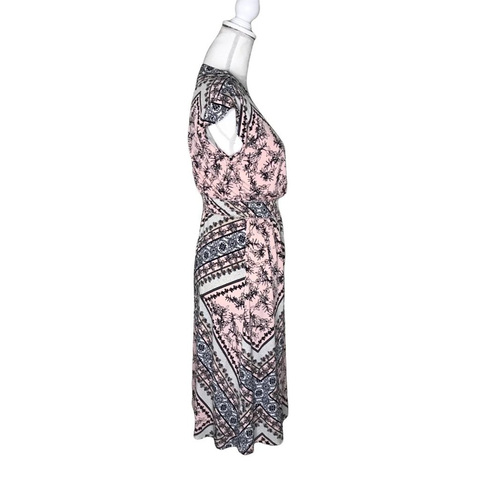 En Focus Studio scarf print dress 6 pink - Picture 4 of 7